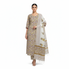 Hand Block Print Suit Chanderi