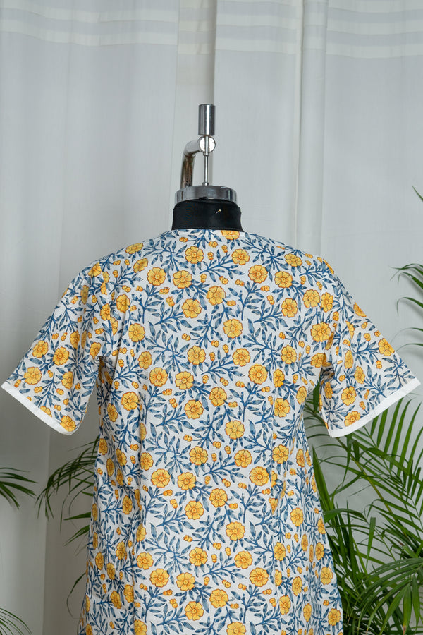 Floral printed cotton co-ord set