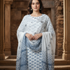 Hand Block Print Cotton Suit with Kota Doria Dupatta