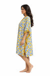 Hand Block Cotton Kaftan Dress