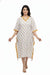 Hand Block Cotton Kaftan Dress