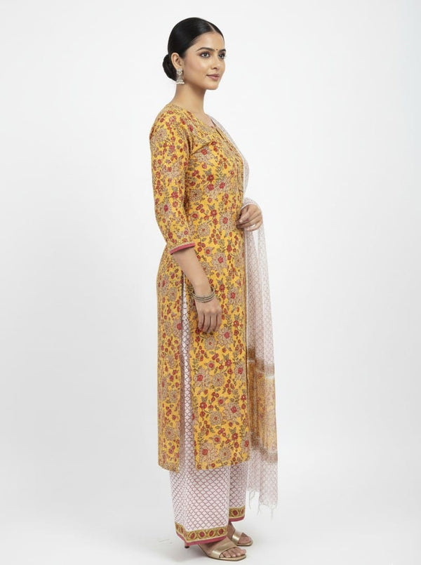 Hand Block Print Suit