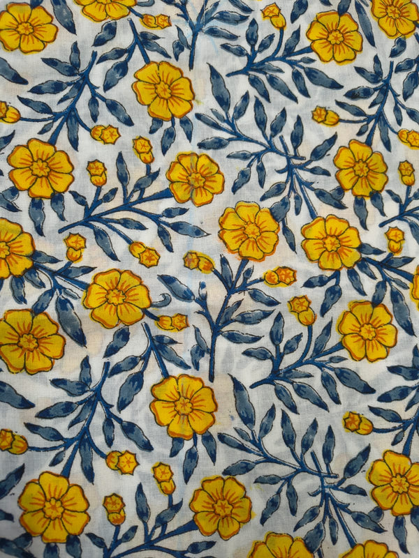 Hand Block Cotton Kaftan Dress