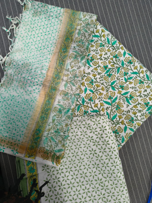 Hand Block Print Suit