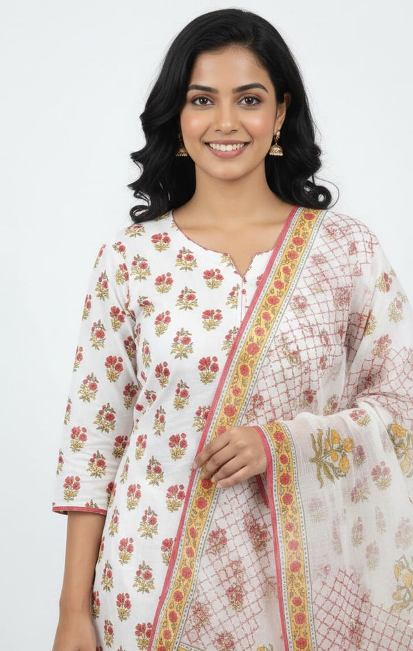 Hand Block Print Suit