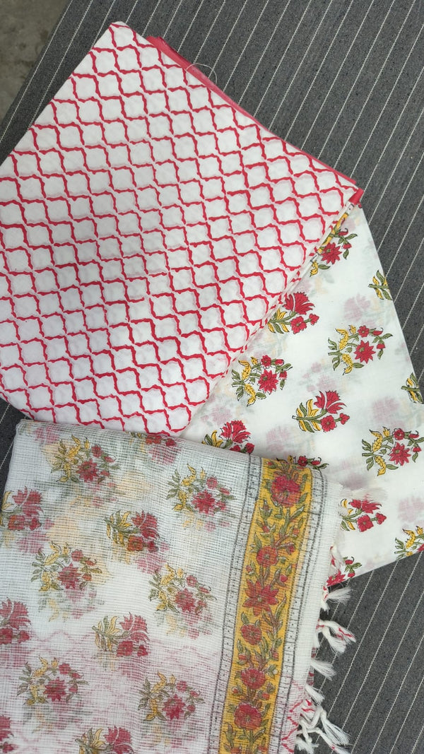 Hand Block Print Suit