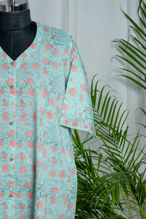 Blossom Button-Front Gown