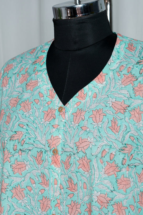 Blossom Button-Front Gown