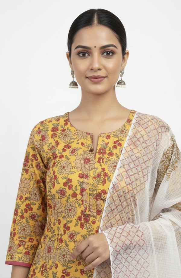 Hand Block Print Suit