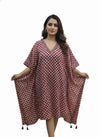 Hand Block Print Cotton Kaftan Dress