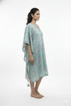 Hand Block Cotton Kaftan Dress