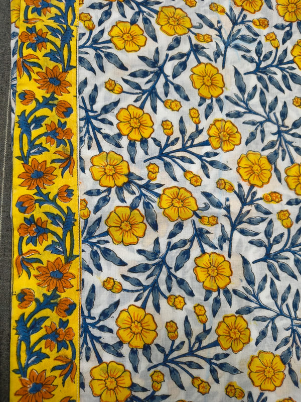 Hand Block Cotton Kaftan Dress