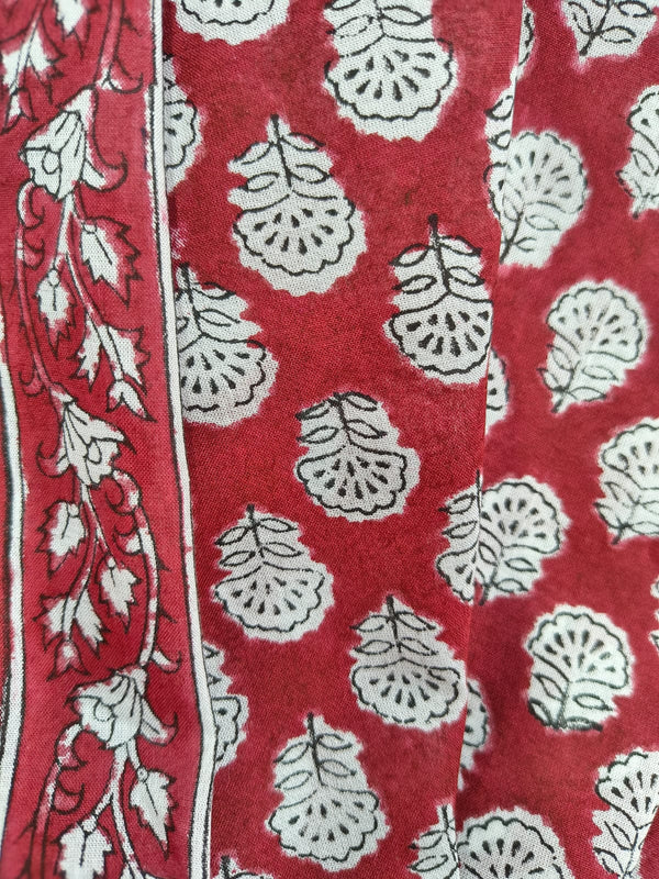 Hand Block Print Cotton Kaftan Dress